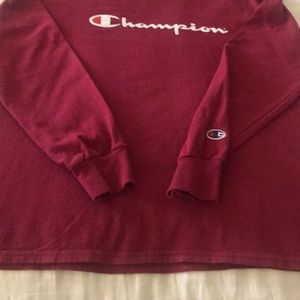 Champion youth long sleeve t shirt